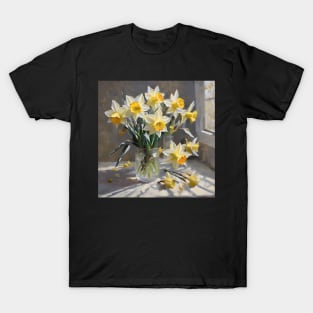 Easter Daffodils Study T-Shirt